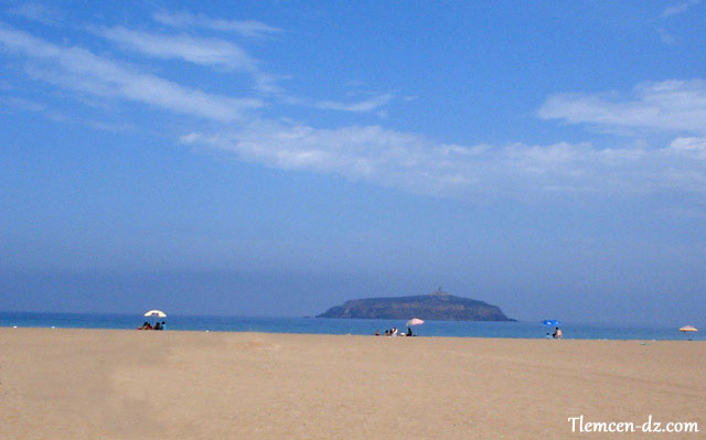 La Plage Rachgoun situ dans la Wilaya de Tlemcen